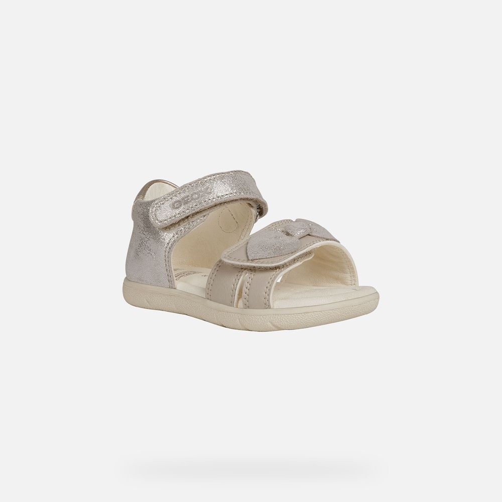 Sandalias Geox Bebe Bege - Alul Girl - KOWGT8031